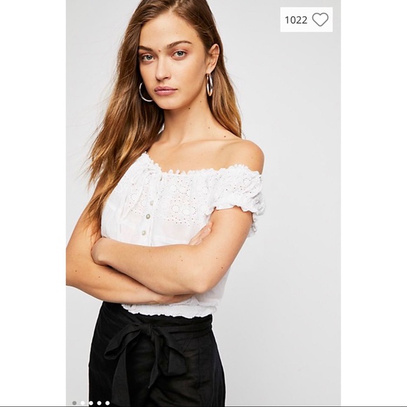 Free People Tops - Free People Boho Eyelet You A Lot Top